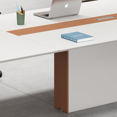Mobiliário de escritório modular de madeira moderna Mesa 2 Cubicle de 4 pessoas Estação de trabalho Gerente Escritório de pessoal