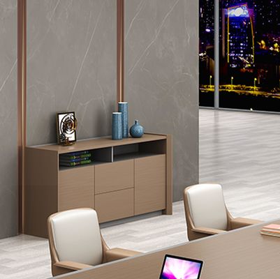 Mesa de conferência de madeira moderna de luxo Rectângulo Painel Mesa de escritório Mobiliário Mesa para sala de reuniões Sala de reuniões Mesa de conferência