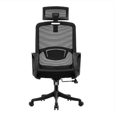A2302B High Back Executive Black Mesh Swivel Caster Wheels Cadeira de escritório