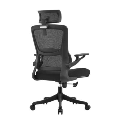 Cadeira de escritório ergonômica com suporte lombar Cadeira de escritório giratória executiva de malha preta