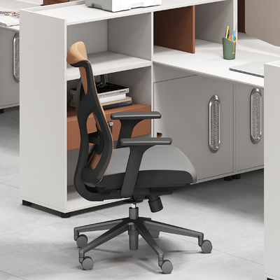 Mobiliário de escritório moderno 2 4 6 Pessoas Divisões de escritório Mesa Cubicle Estação de trabalho Mesa Com grande armário de armazenamento