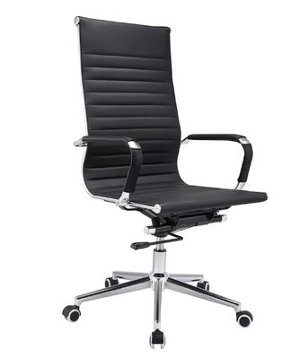 High Back Executive Boss Pu Cadeira de escritório de couro Mobiliário de escritório Cadeira giratória Cadeira de couro ajustável