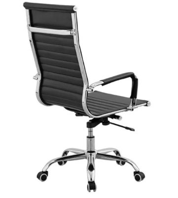 High Back Executive Boss Pu Cadeira de escritório de couro Mobiliário de escritório Cadeira giratória Cadeira de couro ajustável