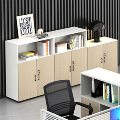 Escritório de escritório de tela moderna e simples de escritório e cadeira combinação de 2 pessoas Cubicle modular de madeira Escritório Estação de trabalho