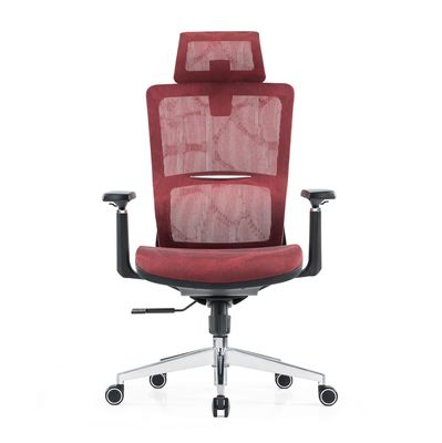 Suporte lombar Full Mesh Luxury Mesh With Headrest Comodidade de tecido ajustável Cadeira de escritório ergonômica