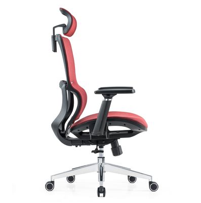 Suporte lombar Full Mesh Luxury Mesh With Headrest Comodidade de tecido ajustável Cadeira de escritório ergonômica