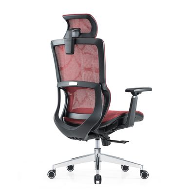 Suporte lombar Full Mesh Luxury Mesh With Headrest Comodidade de tecido ajustável Cadeira de escritório ergonômica