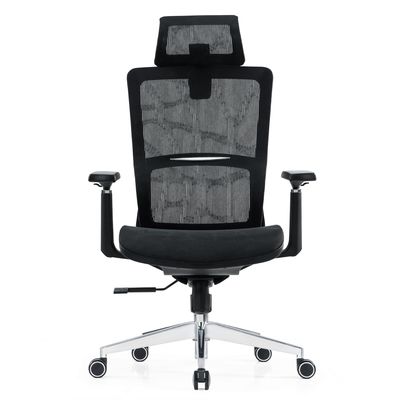 Suporte lombar Full Mesh Luxury Mesh With Headrest Comodidade de tecido ajustável Cadeira de escritório ergonômica