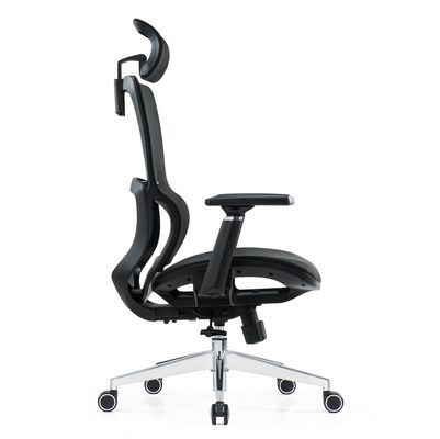 Suporte lombar Full Mesh Luxury Mesh With Headrest Comodidade de tecido ajustável Cadeira de escritório ergonômica