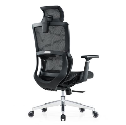 Suporte lombar Full Mesh Luxury Mesh With Headrest Comodidade de tecido ajustável Cadeira de escritório ergonômica
