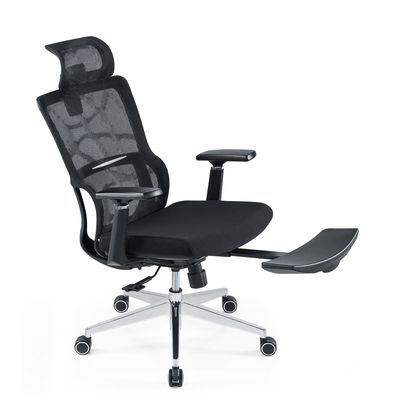 Cadeira ergonômica de costas altas, de malha completa, com apoio de cabeça ajustável, braços, cintura, travesseiro