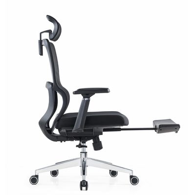 Cadeira ergonômica de costas altas, de malha completa, com apoio de cabeça ajustável, braços, cintura, travesseiro