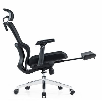 Cadeira ergonômica de costas altas, de malha completa, com apoio de cabeça ajustável, braços, cintura, travesseiro