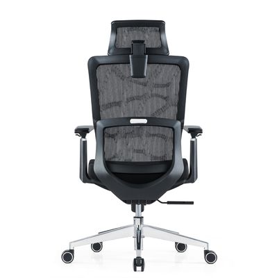 Cadeira ergonômica de costas altas, de malha completa, com apoio de cabeça ajustável, braços, cintura, travesseiro