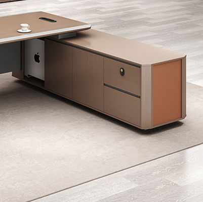 Mobiliário de escritório moderno Mesa de escritório Mesa executiva Gerente de mesa de escritório em forma de L Mesa Mdf