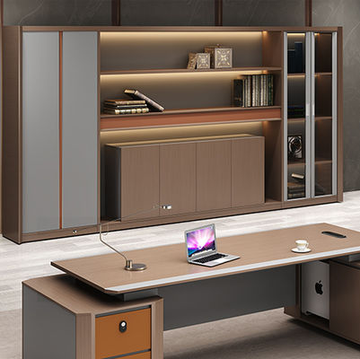 Mobiliário de escritório moderno Mesa de escritório Mesa executiva Gerente de mesa de escritório em forma de L Mesa Mdf