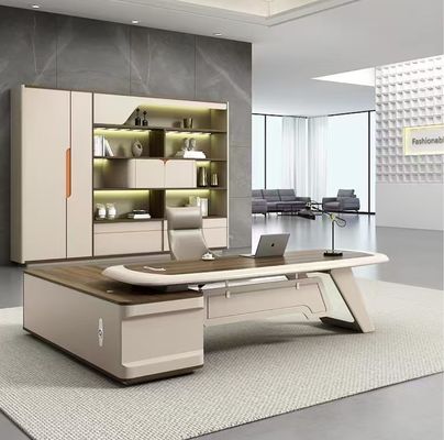 Modern Large Office Desk With Chair Manager Table Chefe Executivo Mesa