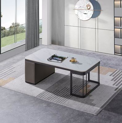 Y03# Mobiliário de escritório moderno Mesa de café de mármore Mesa de chá de recepção de escritório
