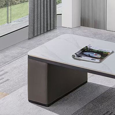 Y03# Mobiliário de escritório moderno Mesa de café de mármore Mesa de chá de recepção de escritório