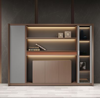 CEO Escritório Decorações do quarto Armazenamento Armazém de livros Madeira Mdf Moderno Estante de livros Arquivo da biblioteca