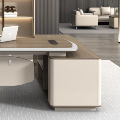 Fábrica de móveis comerciais Custom High-end Design moderno L Forma Diretor Gestor Chefe Executivo Escritório Escritório