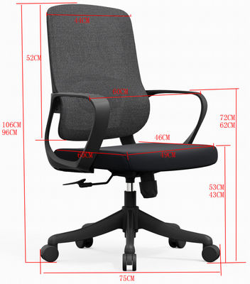 Cadeira de computador ajustável com parte superior do dorso cadeira giratória gerente ergonômico cadeiras de escritório com rodas