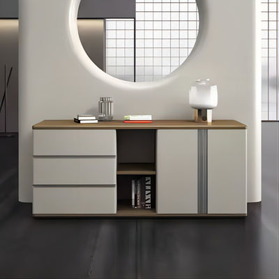 Porta de entrada de vento de luxo leve e moderna, divisória de armazenamento simples, mobiliário de escritório, armário de água e chá