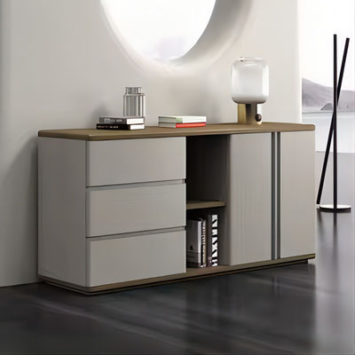 Porta de entrada de vento de luxo leve e moderna, divisória de armazenamento simples, mobiliário de escritório, armário de água e chá