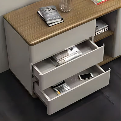 Porta de entrada de vento de luxo leve e moderna, divisória de armazenamento simples, mobiliário de escritório, armário de água e chá