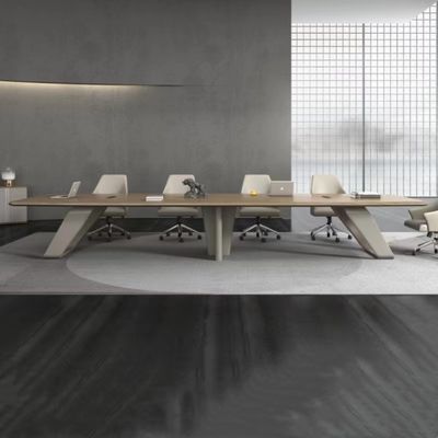 Mobiliário de escritório Sala de escritório Mesa de conferências Mdf Escritório moderno Oem Madeira Veneer Mesa de conferências Mesa de reunião