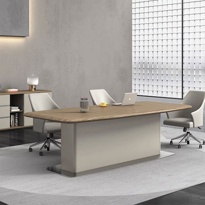 Negociação moderna Sala de reuniões Mesa de escritório Mesa de recepção Sala de negociação Mesa de reunião de madeira