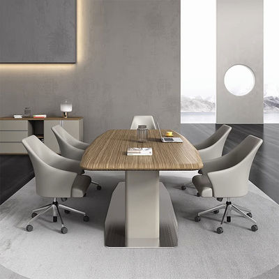 Negociação moderna Sala de reuniões Mesa de escritório Mesa de recepção Sala de negociação Mesa de reunião de madeira