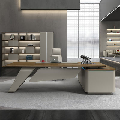 Venda por grosso Diretor Executivo Mesa de escritório Executivo Madeira Design de escritório moderno de luxo Mobiliário de escritório Contemporâneo