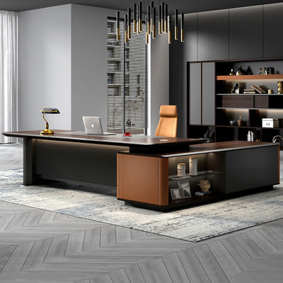 Fabrica Custom Design Moderno L Forma Diretor Gestor Chefe Executivo Escritório Escritório Mobiliário de Mesa