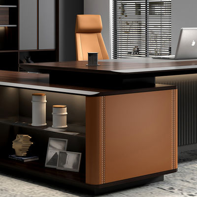 Fabrica Custom Design Moderno L Forma Diretor Gestor Chefe Executivo Escritório Escritório Mobiliário de Mesa