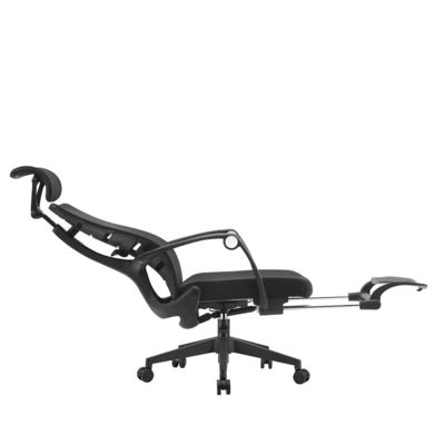 Cadeira de escritório ergonômica premium para longas horas de conforto sentado Cadeira de escritório executiva ajustável de malha preta