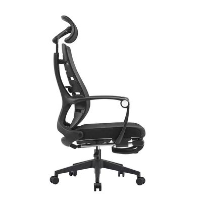 Cadeira de escritório ergonômica premium para longas horas de conforto sentado Cadeira de escritório executiva ajustável de malha preta