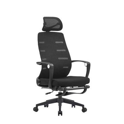 Cadeira de escritório ergonômica premium para longas horas de conforto sentado Cadeira de escritório executiva ajustável de malha preta