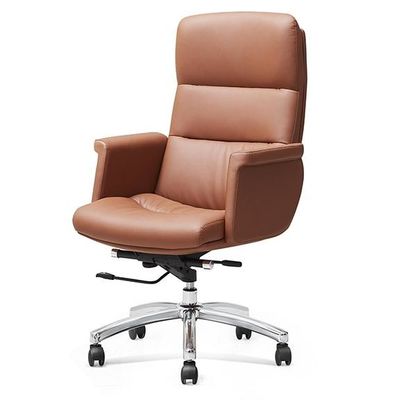 Luxo Moderno Ajustável Gerente Executivo Alta Qualidade Ergonômica Real De Couro Alegre