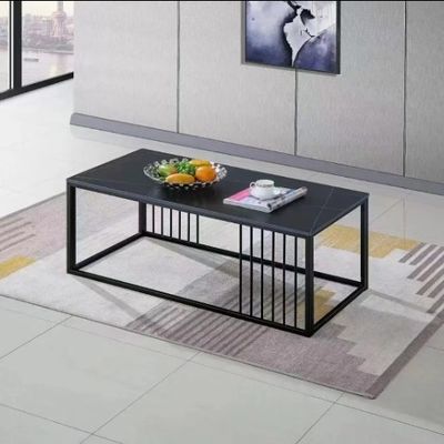 Novos Produtos Últimos Modelos Rock Plate Mesa de chá Sofá de escritório Mesa de café Combinação Sala de recepção Mesa de chá moderna simples