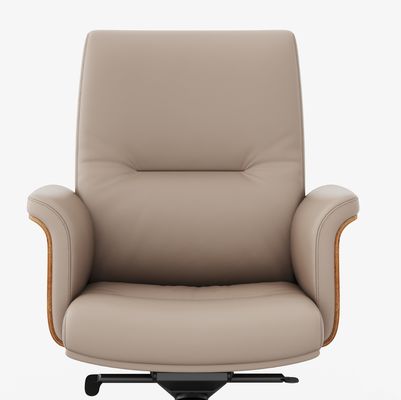 Mid Back Executive Office Chair Retrovisor de cabeça ajustável de couro original