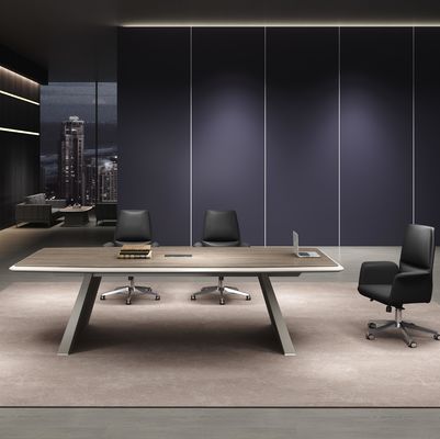 Furniture de escritório moderno simples Negociação retangular Sala de reuniões de conferências Mesa
