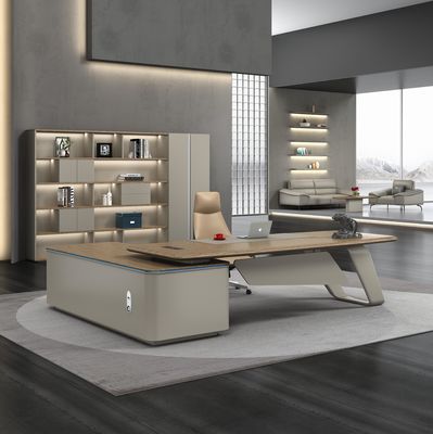 Venda por grosso Diretor Executivo Mesa de escritório Executivo Madeira Design de escritório moderno de luxo Mobiliário de escritório Contemporâneo