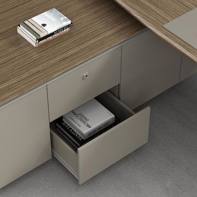 Venda por grosso Diretor Executivo Mesa de escritório Executivo Madeira Design de escritório moderno de luxo Mobiliário de escritório Contemporâneo