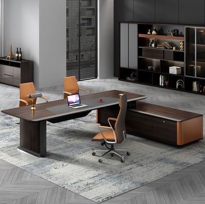 Fábrica Custom Wholesale Luxury Design Chefe Executivo Escritório Escritório Moderno Chefe Escritório Gerente Escritório Mesa Chefe Escritório Luxury