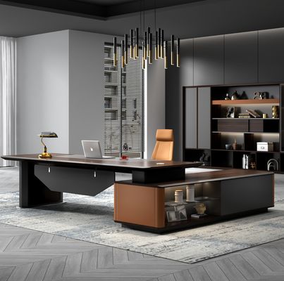 Fábrica Custom Wholesale Luxury Design Chefe Executivo Escritório Escritório Moderno Chefe Escritório Gerente Escritório Mesa Chefe Escritório Luxury