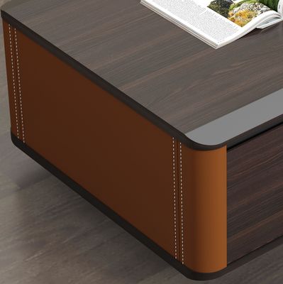 Minimalista sob medida Madeira Quadrado Armazenamento Sala de estar Luxo Modernas Mesa de Café