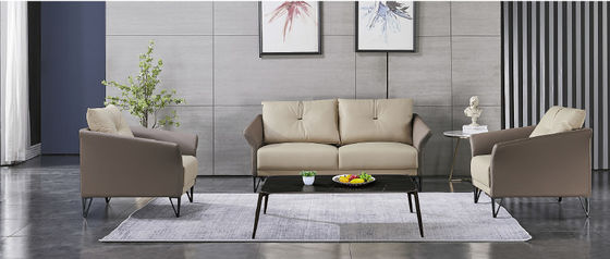 Design simples de alta qualidade Três assentos de recepção Móveis modernos Couro contemporâneo executivo moderno Sofá de escritório executivo