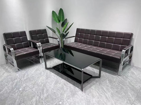 Salão de beleza moderno Salão de Spa Sala de espera Sofá 1 3 lugares Sofá de escritório Conforto Sofá de couro Sofá de recepção Sofá