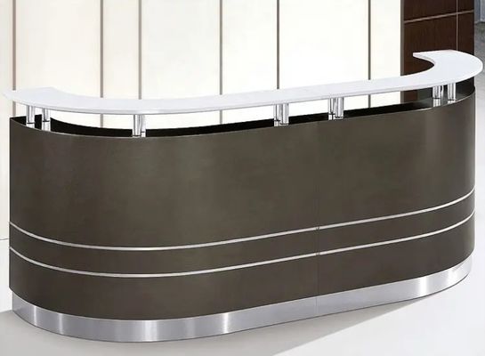 Mesa de recepção de alta qualidade, de luxo e moderna, personalizada, escritório, recepção frontal, móveis para várias pessoas, recepção